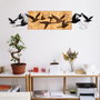 Wallity Albatros Escultura de pared Negro y Nogal